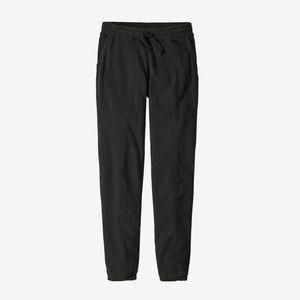 Black organic cotton French terry joggers